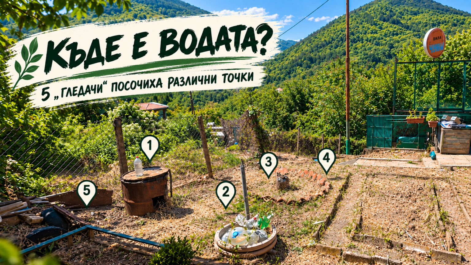 Къде има вода? 5 човека провериха имота по свой начин